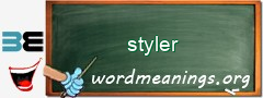 WordMeaning blackboard for styler